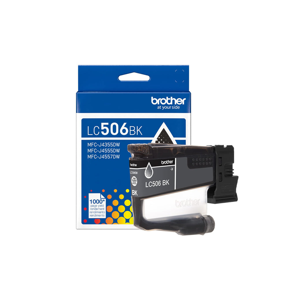 Brother Genuine LC506BKS Standard Yield Black Ink Cartridge for Brother Printer MFC-J4355DW and MFC-J4555DW