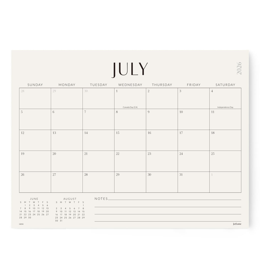 Jotsome Magnetic Calendar for Refrigerator 2026-2027, Monthly Fridge Calendar From Now to June 2027 14x10.5 inch, Easy Planning
