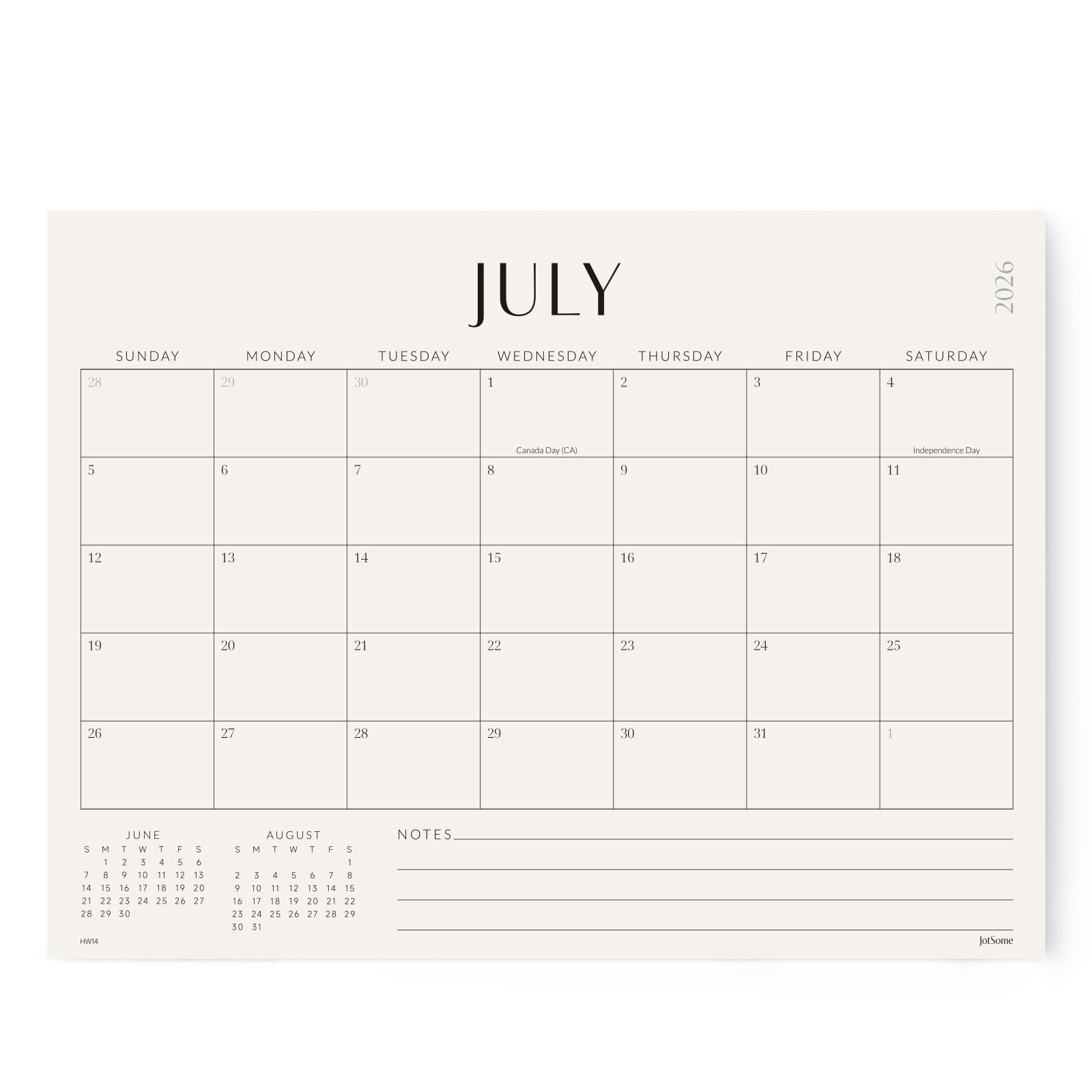 Jotsome Magnetic Calendar for Refrigerator 2026-2027, Monthly Fridge Calendar From Now to June 2027 14x10.5 inch, Easy Planning
