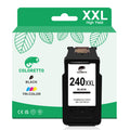 COLORETTO 240XXL Black Ink Cartridge for Canon Pixma MX532 MX472 MX470 MX452 MX432 TS5120 MG3620 MG3600 MG3522 MG3520 MG3220 MG2120 Printer Remanufactured High-Yield PG-240 XXL pg240xxl Noir 1-Pack