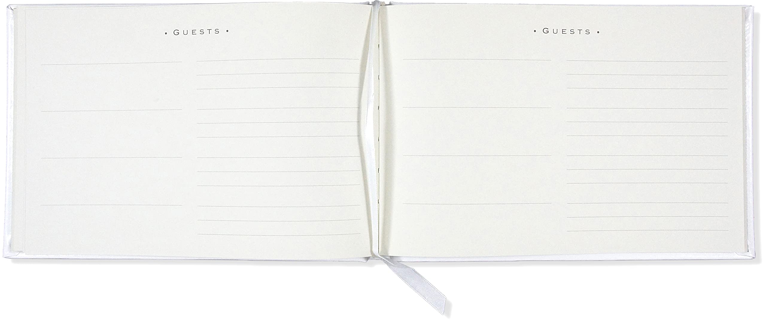 White Leather Guest Book