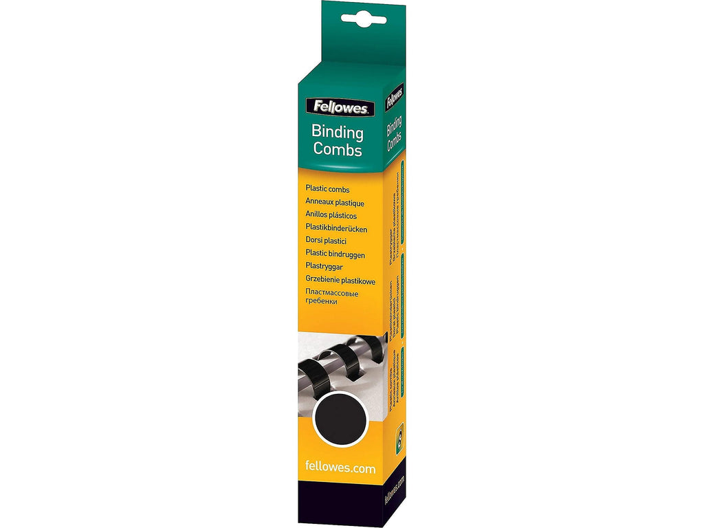 Fellowes Plastic Comb Bindings, 0.75-Inch, 150 Sheet Capacity, 100-Pack, Black (52367)