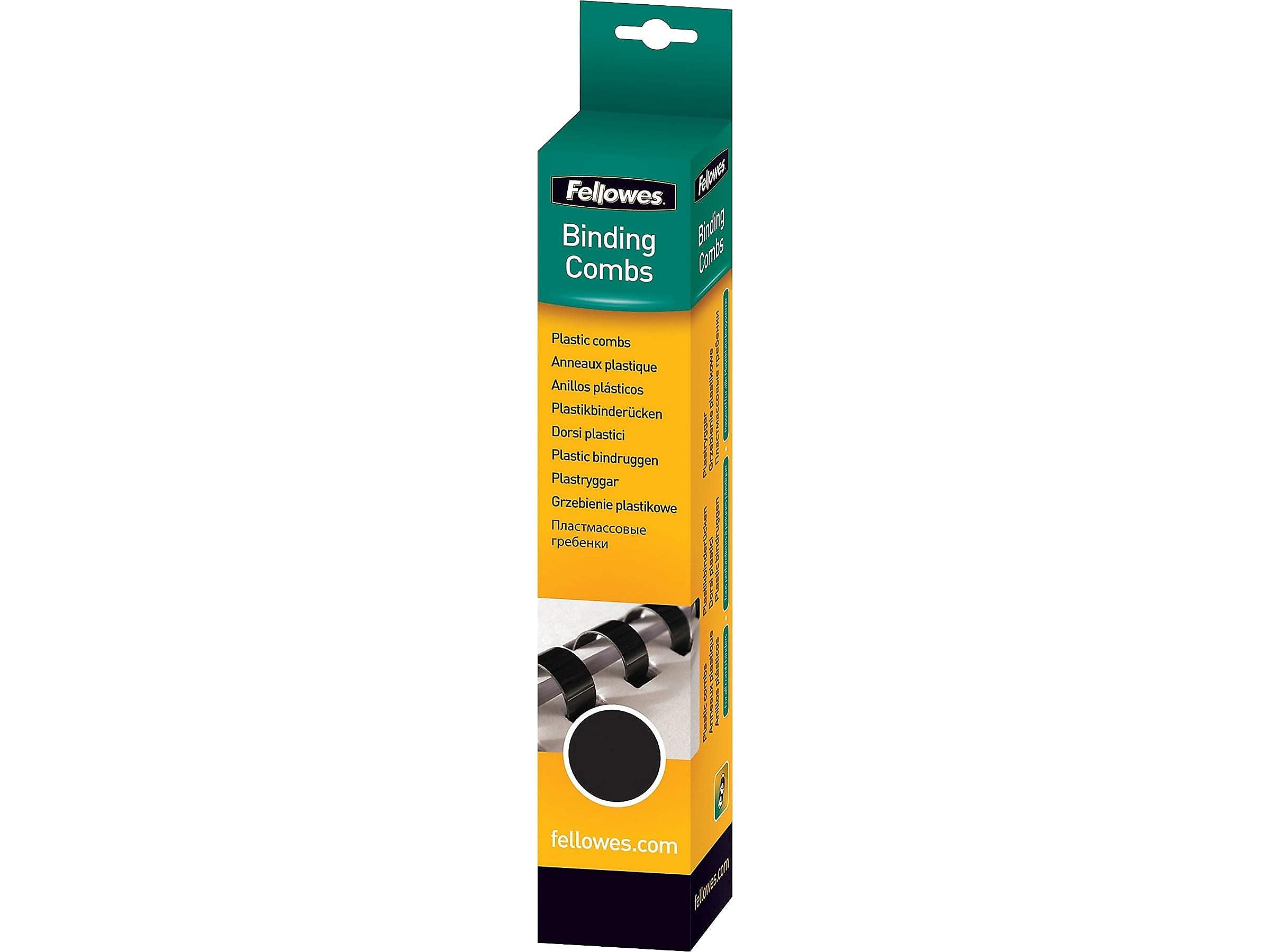 Fellowes Plastic Comb Bindings, 0.75-Inch, 150 Sheet Capacity, 100-Pack, Black (52367)