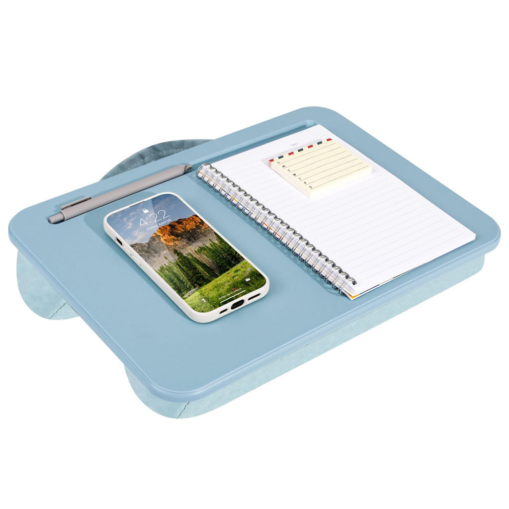 LapGear Compact Lap Desk - Alaskan Blue - Fits Up to 13.3 Inch Laptops - Style No. 43103