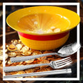 5-in-1 Gift Set - Straw Hat Shaped Ceramic Bowl with Stainless Steel Utensils - Novelty Ramen Bowl for Noodles, Salad, Cereal - Unique Japanese Style Bowl Decor Gift for Anime Lovers