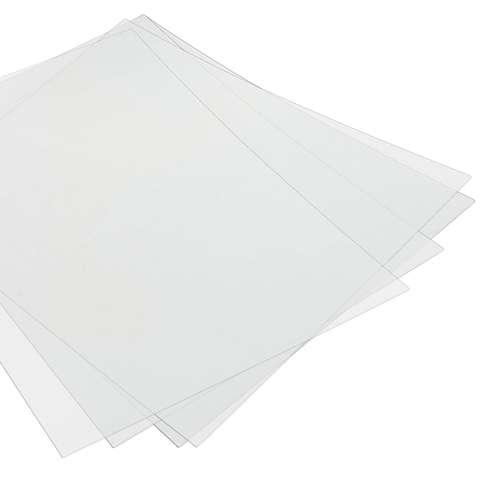 HFS (R) Crystal Clear Binding Covers Presentation Covers 100 Pack Letter Size Plastic Covers for Paper, Clear Report Covers, Compatible with Binding Machines (7 Mil)
