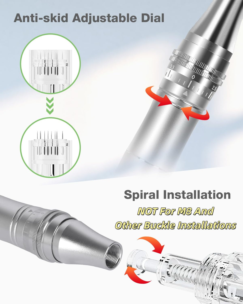 VOFEL Microneedling Pen Cartridges For Derma Roller Pen 10Pcs Replacements (12-pin)