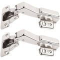 TamBee 1 Pair 45 Degree Hinges Soft Close Cabinet Corner Hinges Kitchen Cupboard Concealed Hinges Stainless Steel Hydraulic Buffer Dampers for Cabinet Door with Screws