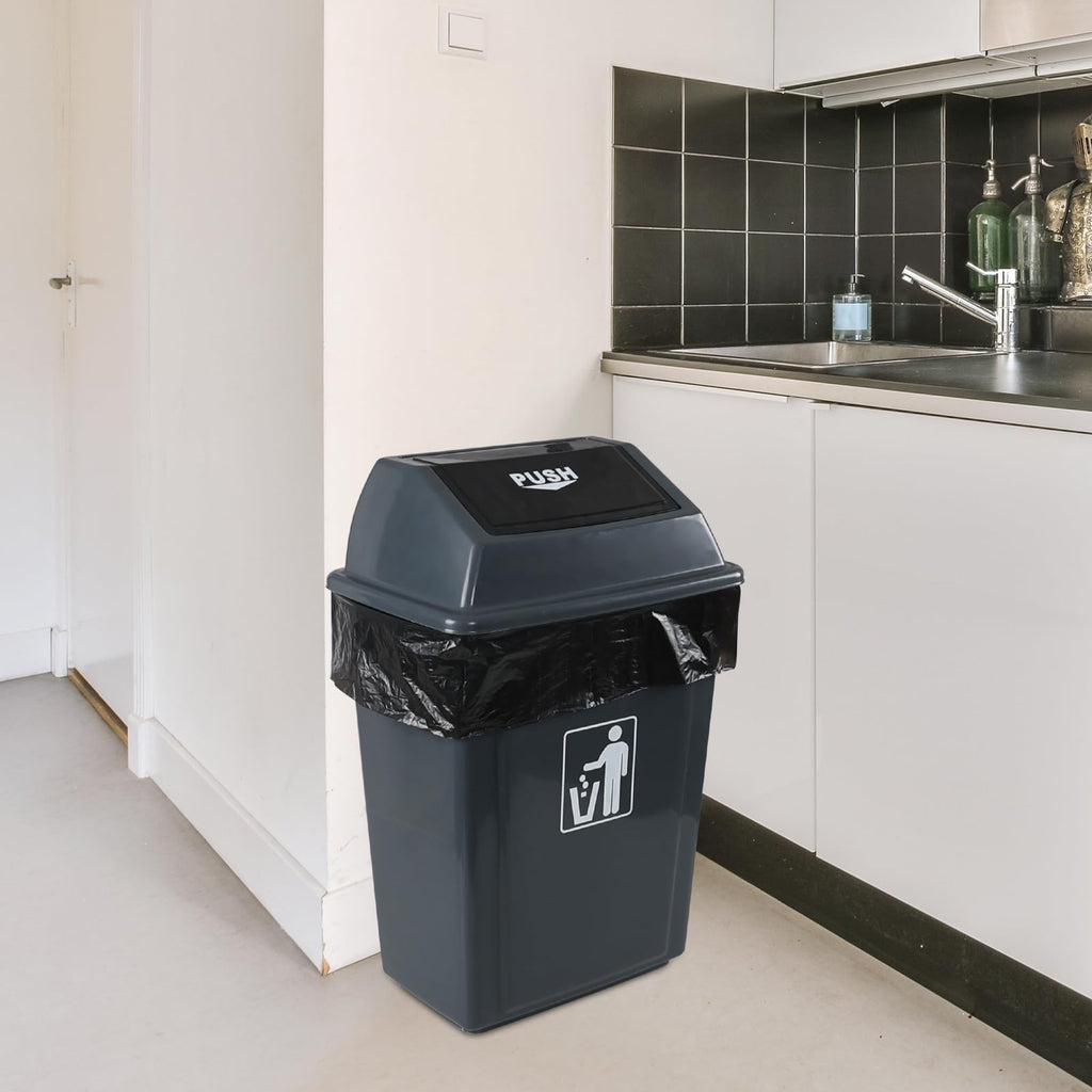 Wakikini 13 Gallon Kitchen Garbage Bags, 50 L Large Trash Bags, 150 Bags, Black