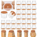 32 Pcs Chair Leg Floor Protectors for Hardwood Floors Silicone Covers to Protect Wood Tile Floors Felt Pads Furniture Leg Caps Anti-Scratch Reduce Noise (Fit:1.3"-2")
