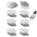 Dish Cleaning Soap Dispensing Brush Refills for OXO Dish Brush - 8 Pack Brush Head Replacement for Scrubber (Grey)