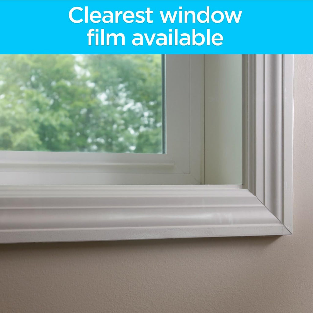 3M Indoor Window Insulation, Insulator Kit for 5 Windows 3ft x 5ft, Keeps Cold Air Out and Warm Air In, Includes Heat Shrink Window Film and Scotch Window Film Mounting Tape (2141W-6)
