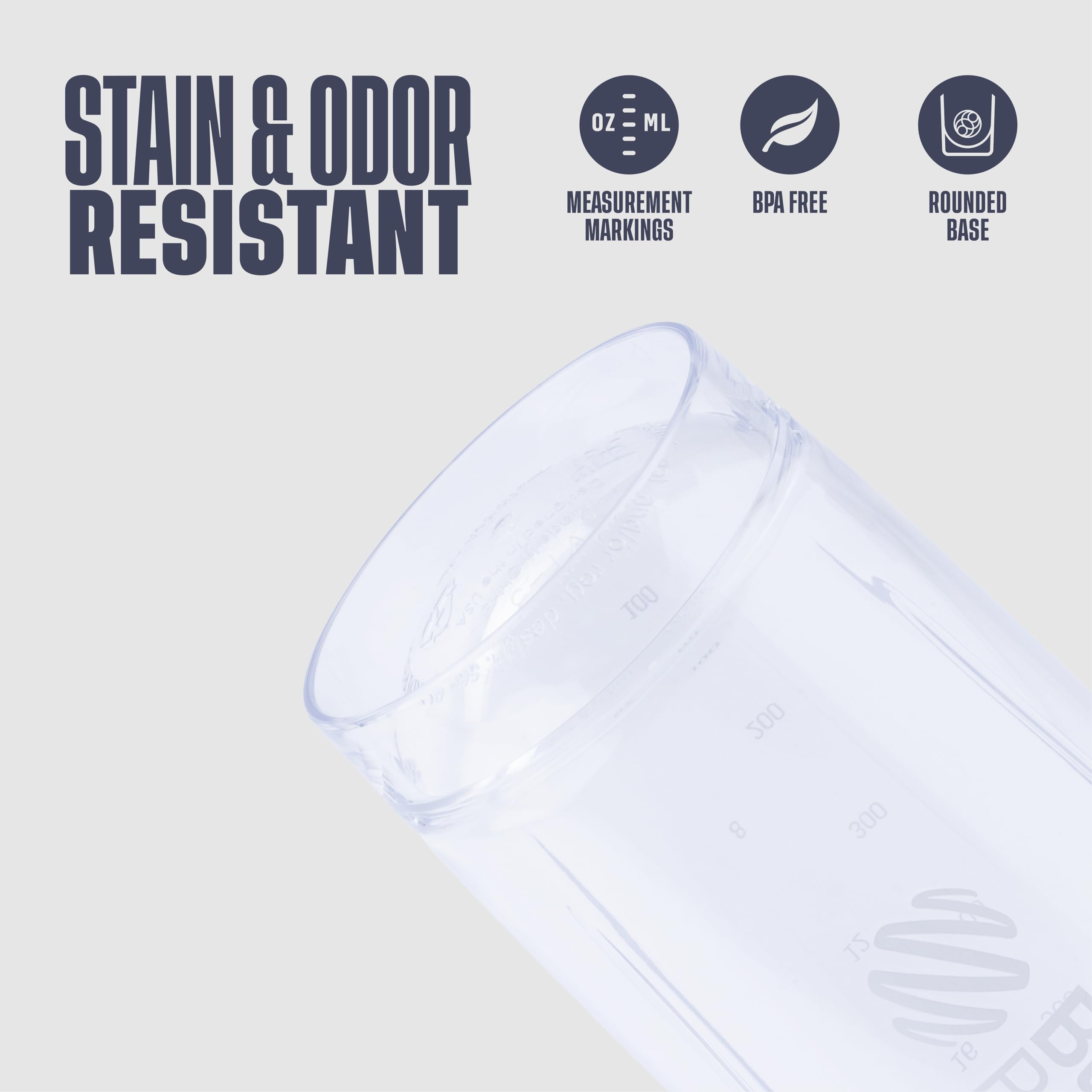 BlenderBottle Strada Shaker Cup Perfect for Protein Shakes and Pre Workout, 28-Ounce, White