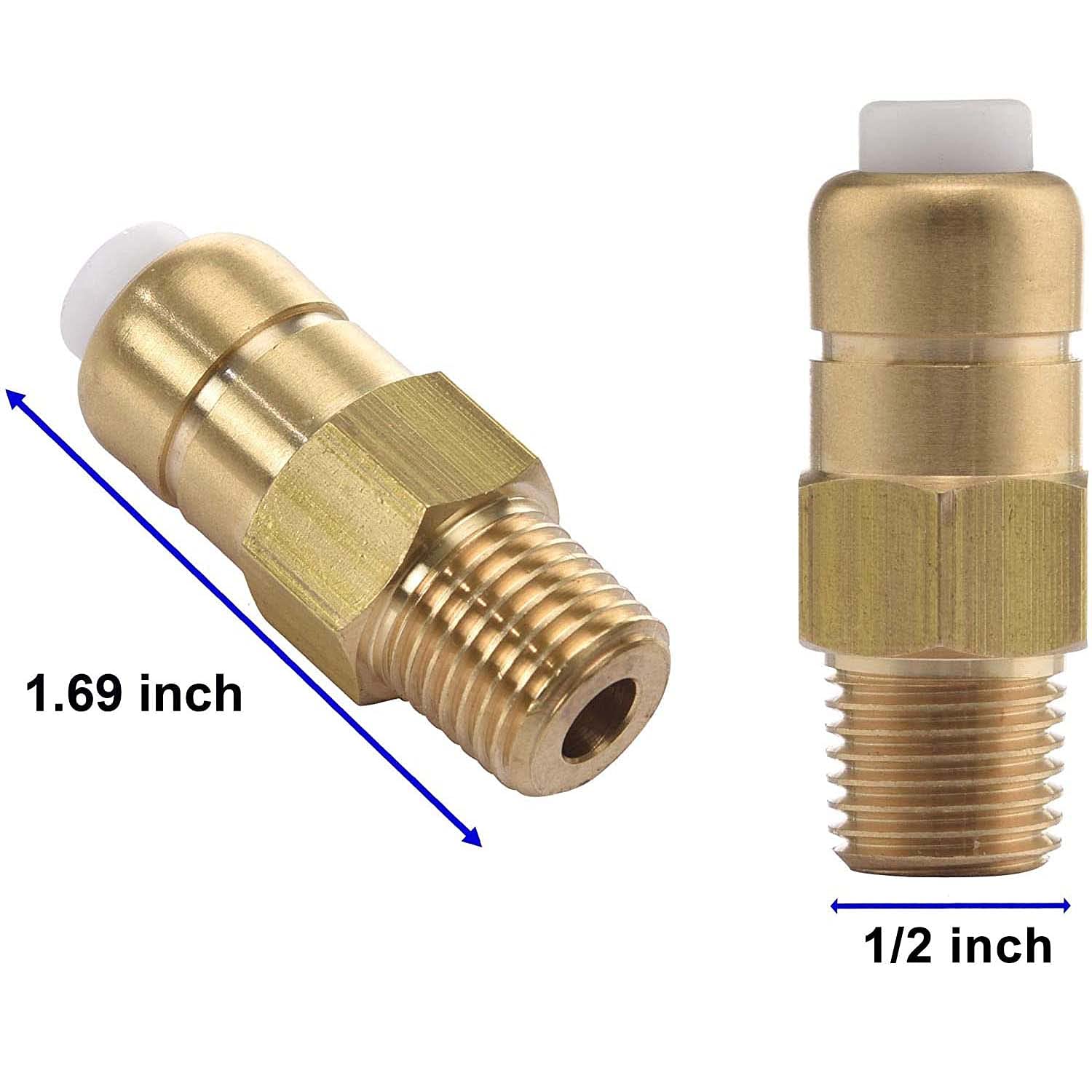 Tool Daily Thermal Release Valve for Pressure Washer Pump, 1/4 Inch NPT, 2 Pack