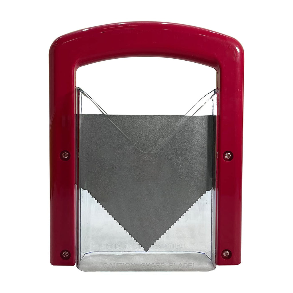 Red Bagel Slicer for Home, Bagel Cutter Stainless Steel