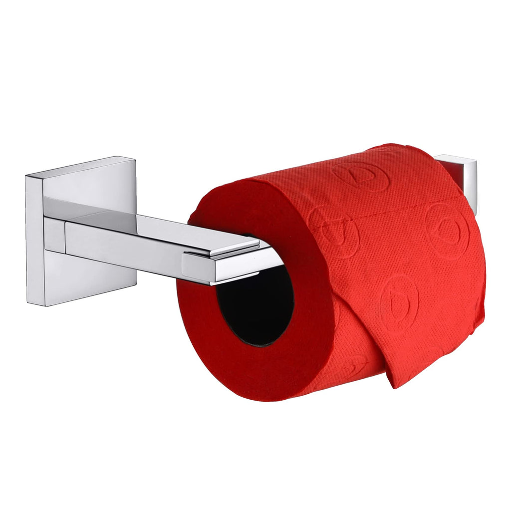 KOKOSIRI Chrome Toilet Paper Holder for Kitchen Bathroom Washroom Toilet Tissue Roll Holder Hold Mega Rolls Stainless Steel, Wall Mounted B2006CH