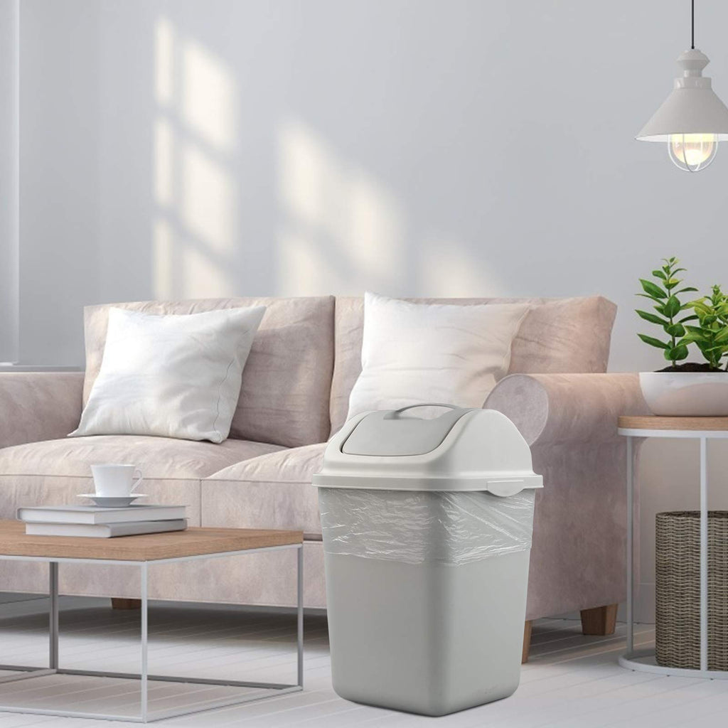 Farmoon 15L Clear Garbage Bags, Trash/Rubbish/Wastebasket Liners(9 Rolls, 225 Counts)