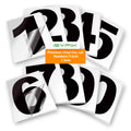 iSYFIX Black Vinyl Numbers Stickers – 3 Inch Self Adhesive (2 Sets)- Premium Decal Die Cut and Pre-Spaced for Mailbox, Signs, Window, Door, Cars, Trucks, Homes, Businesses, Address, Indoor or Outdoor