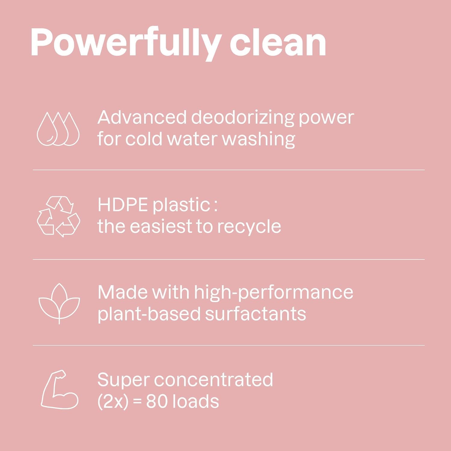 ATTITUDE Baby Laundry Detergent Refill, EWG Verified Plant-Based Liquid, Unscented Baby Clothes Wash, HE Compatible, 80 Loads, 2 Liters