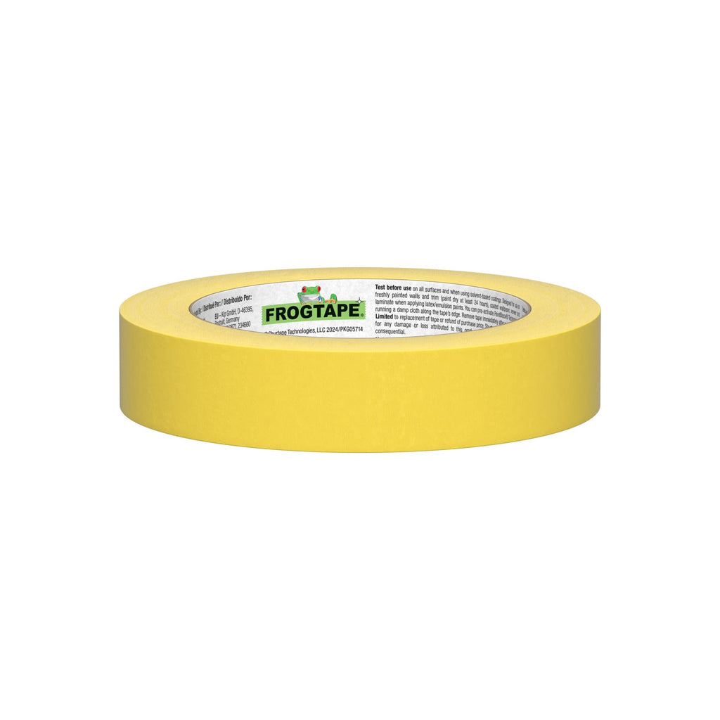 FrogTape 280220 Delicate Surface Painting Tape, Yellow, 0.94-Inch x 60-Yard Roll