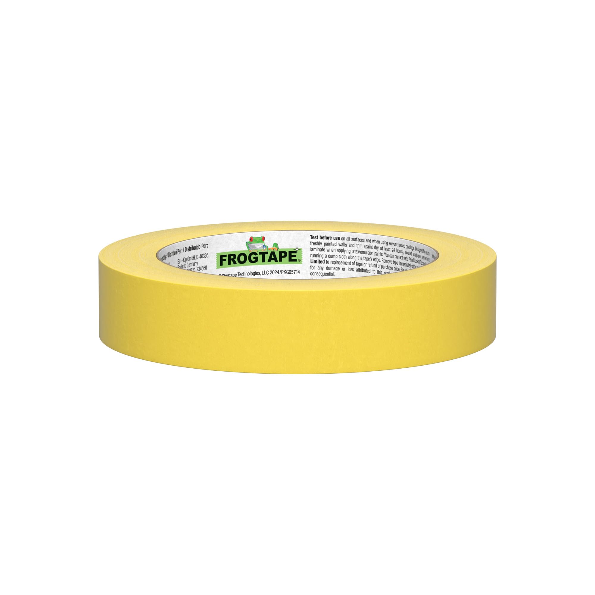 FrogTape 280220 Delicate Surface Painting Tape, Yellow, 0.94-Inch x 60-Yard Roll
