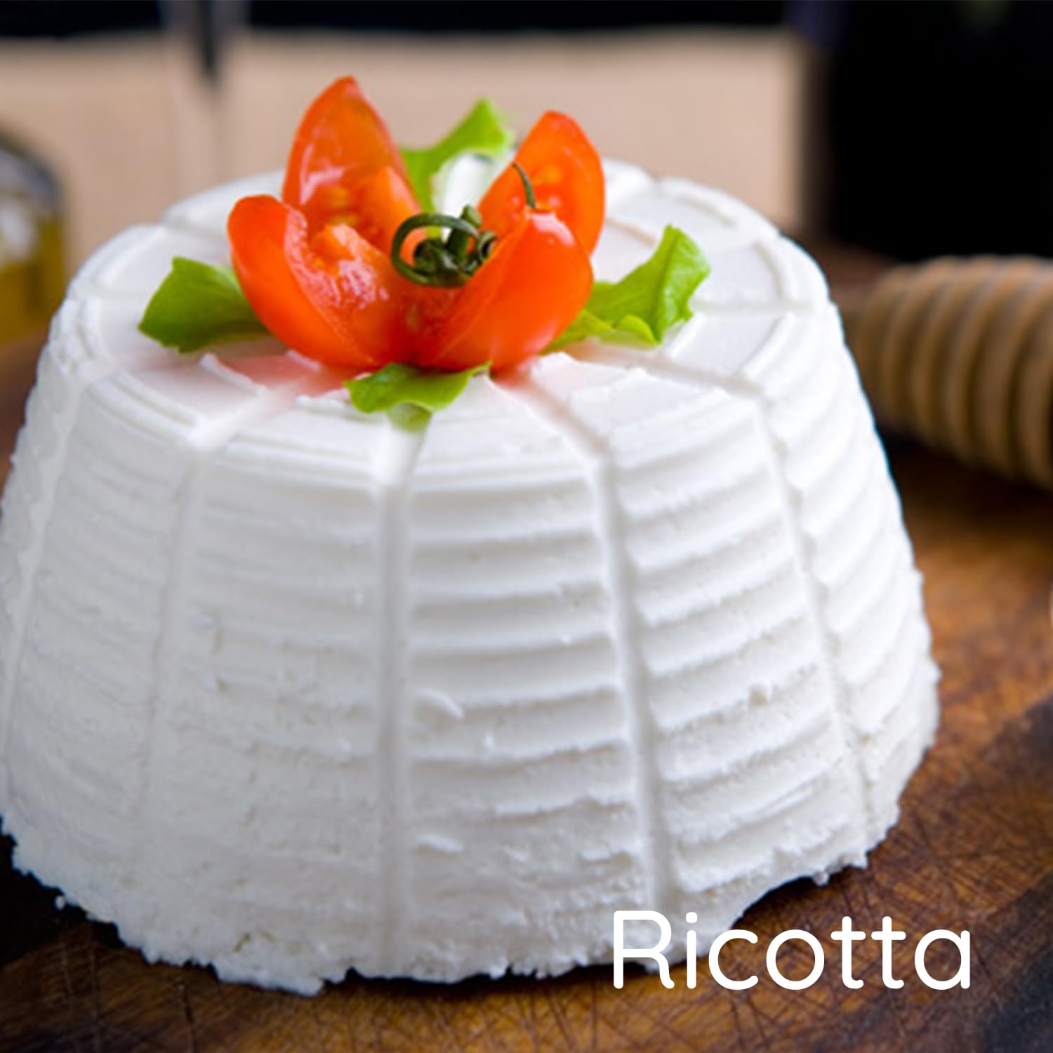 Cheese Making Kit, 2 Italian Cheeses Beginners' Kit: Ricotta and Mozzarella DIY Cheese Maker, Recipes, Vegetarian Rennet, Cheesecloth. Easy DIY Homemade Cheese Gift Set
