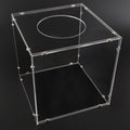 SHUMEI Clear Acrylic Multi Function Box - Raffle Suggestion Ballot Tip Donation Box for Parties Events Fundraisers Business Offices Stores