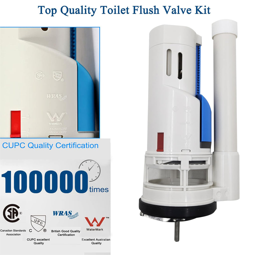 Toilet Flush Valves 2-Inch Replacement Valve Kit Assembly for One Piece Dual Flush Drain Valve Repair Compatible with TOTO THU338N