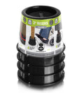 Slipstick 3 Inch (76mm) Bed Risers/Furniture Raisers with Steel Reinforced Holder Top, Lifts Height 3" (4 Pack) Supports 2,640 Pounds (1,200kg), Black, CB672
