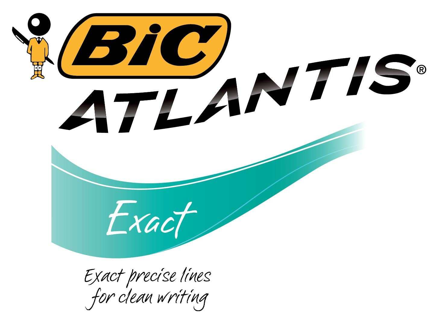 BIC Atlantis Exact Retractable Ball Pen, Fine Point (0.7 mm), Blue, 12-Count (packaging may vary)