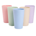 Choary Eco-friendly Unbreakable Reusable Drinking Cup for Adult(20 OZ), Wheat Straw Tumbler Set 5 Dishwasher Safe.