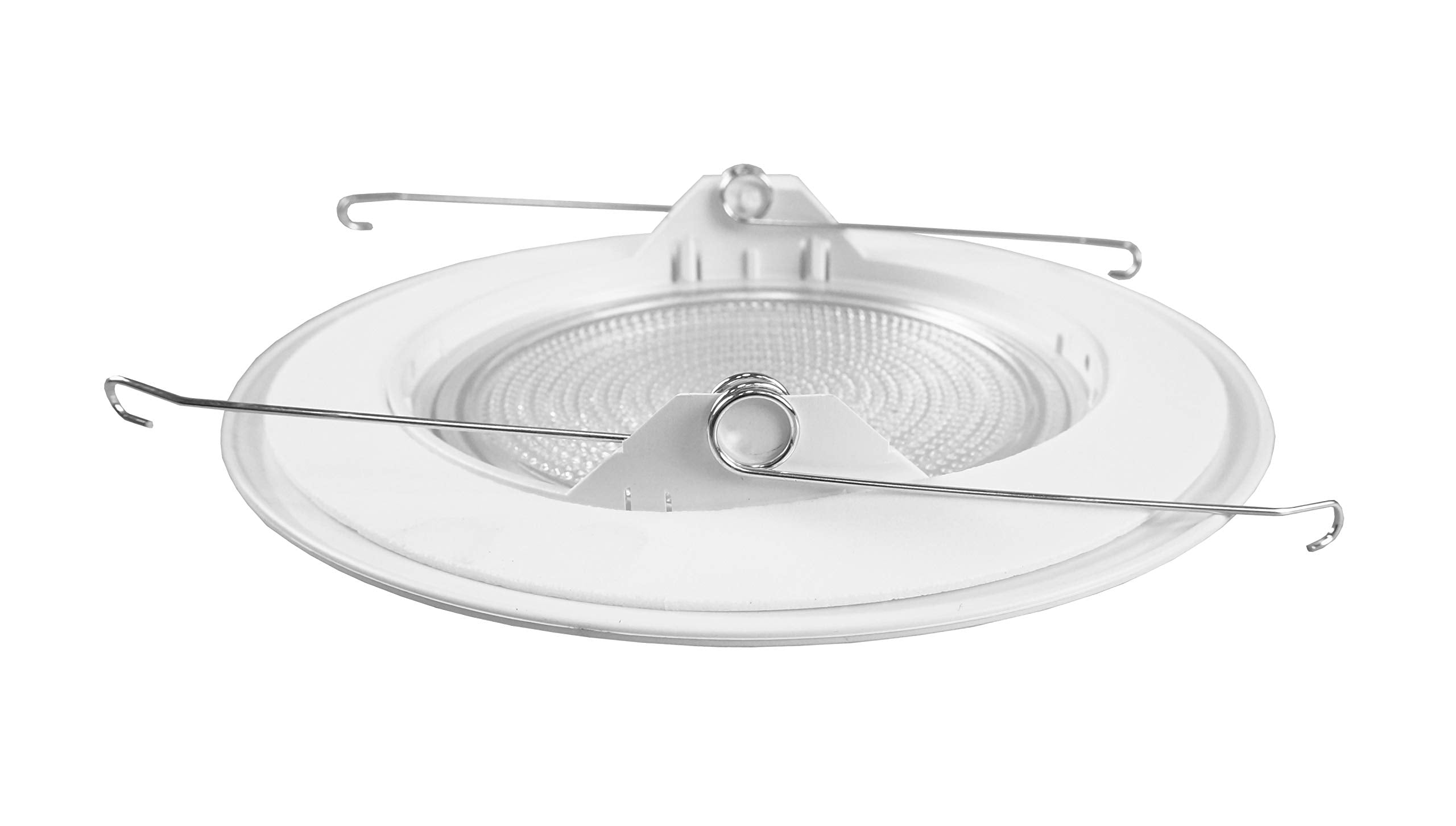 Nicor Lighting 17572 Lexan Shower with Fresnel Lens Trim for 17002A and 17003A 6-Inch IC with Metal Trim Ring, White
