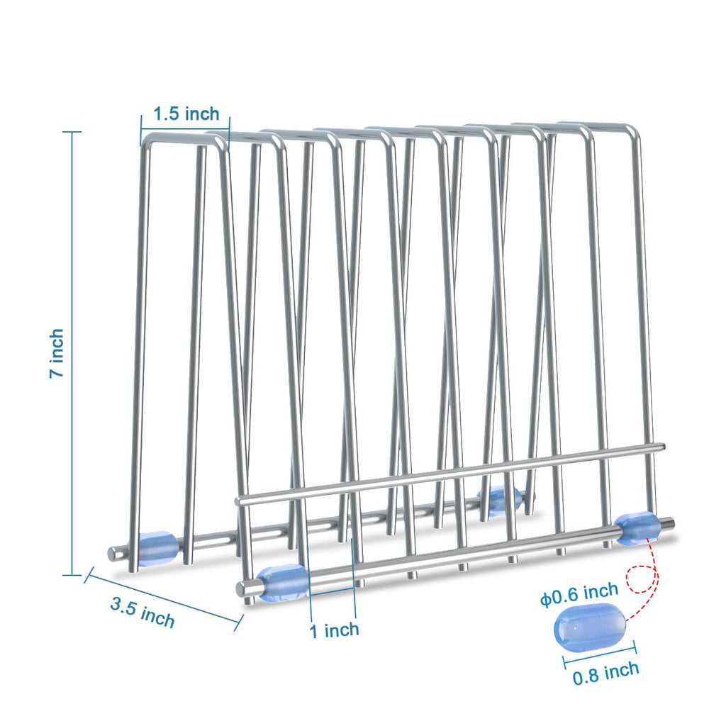 Bag Drying Rack Kitchen, Plastic Dryer for Freezer, Sandwich and Snack Bags, Stainless Stand for Food Bags, Books, Makeup Brush