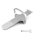 QWORK Foot Panel Lifter, Aluminum Alloy Door Lifter Tool, for Drywall Install, Hinge Installation, Plywood Lifting Tool for Sheetrock, Glass, Ceramic Tile, Silver
