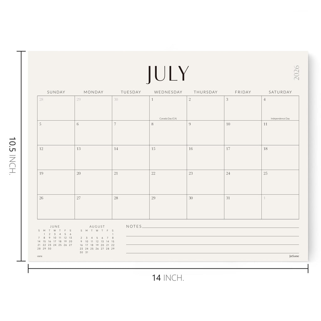 Jotsome Magnetic Calendar for Refrigerator 2026-2027, Monthly Fridge Calendar From Now to June 2027 14x10.5 inch, Easy Planning
