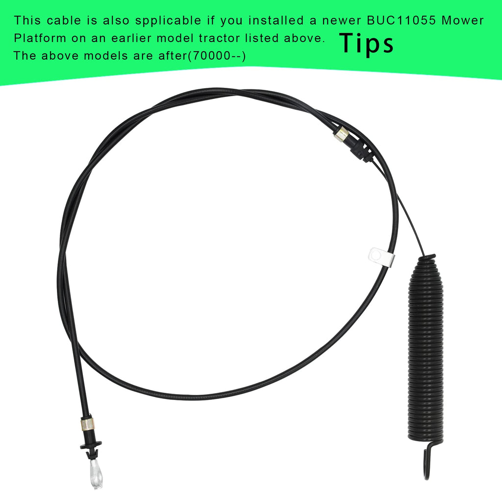 LaWana PTO Control Cable GY22387 Fits for John Deere Mower Deck Engagement Clutch Cable Fits Compatible with John Deere 107S D130 D100 D105 D110 D120 E100 E110 L105 L107 L110 L111 L118 S120 S220