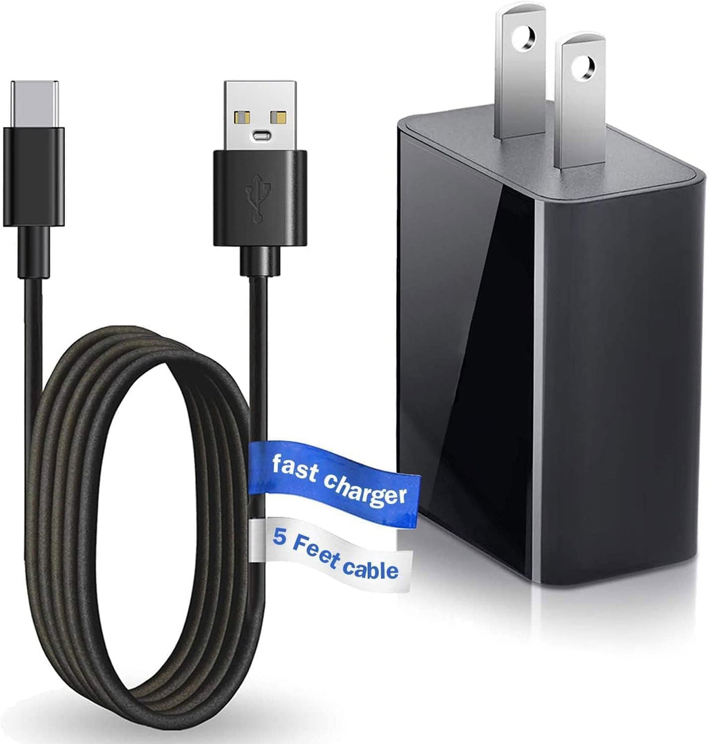 USB C Charger Fire 7 Tablet Cable for Fire 7, HD 10, HD 8 (2019, 2020, 2021, 2022 Release, 9th, 10th, 11th, 12th Generation) Kids Pro Plus Gen Tablet Charging Cord Adapter Replacement (5ft)