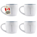 Porto Crema Ceramic Espresso Cups Set of 4 – 5 oz Coffee Shot Mugs for Double Espresso, Latte – Dishwasher & Microwave Safe, Modern Stoneware Design, Modern Mug, Barista-Style - 5oz/148mL, Grey