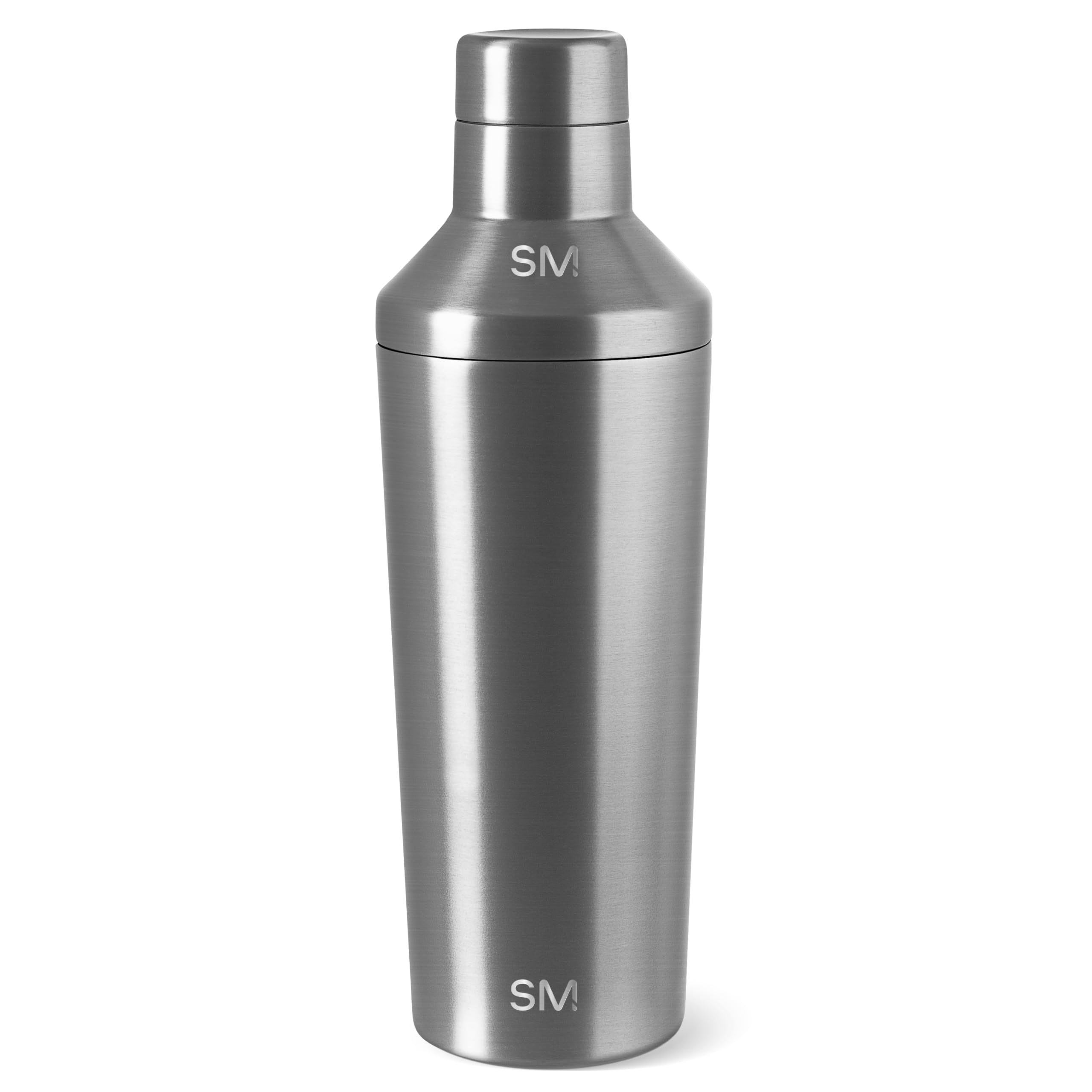 Simple Modern Cocktail Shaker for Bar with Jigger Lid | Stainless Steel Gifts for Women & Men | Classic Cocktail Shaker | 20oz | Simple Stainless