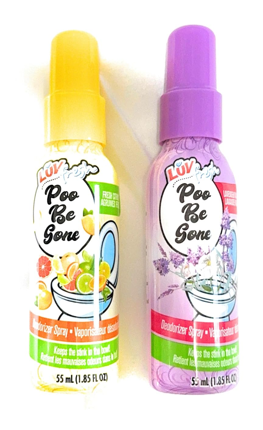 Poo-Be-Gone 2 pack Toilet Spray(Lavender & Citrus)