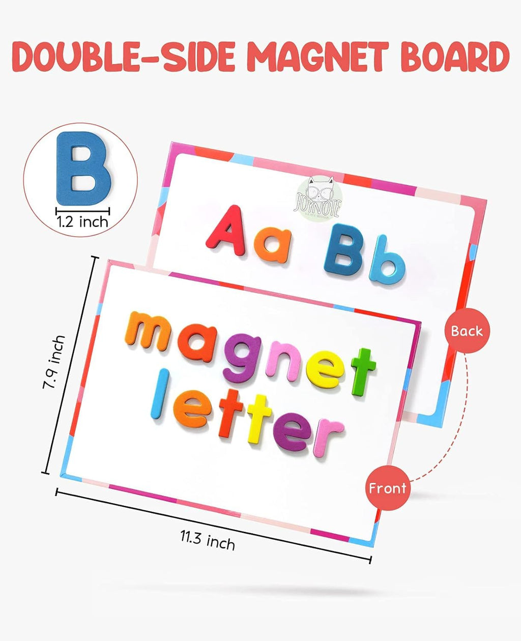VoSinrly Classroom Magnetic Letters Kit Colorful 234 Pcs with Double - Side Magnet Board - Foam Alphabet Letters for Preschool Kids Toddler Spelling and Learning - Fridge Magnets ABC Education Toys