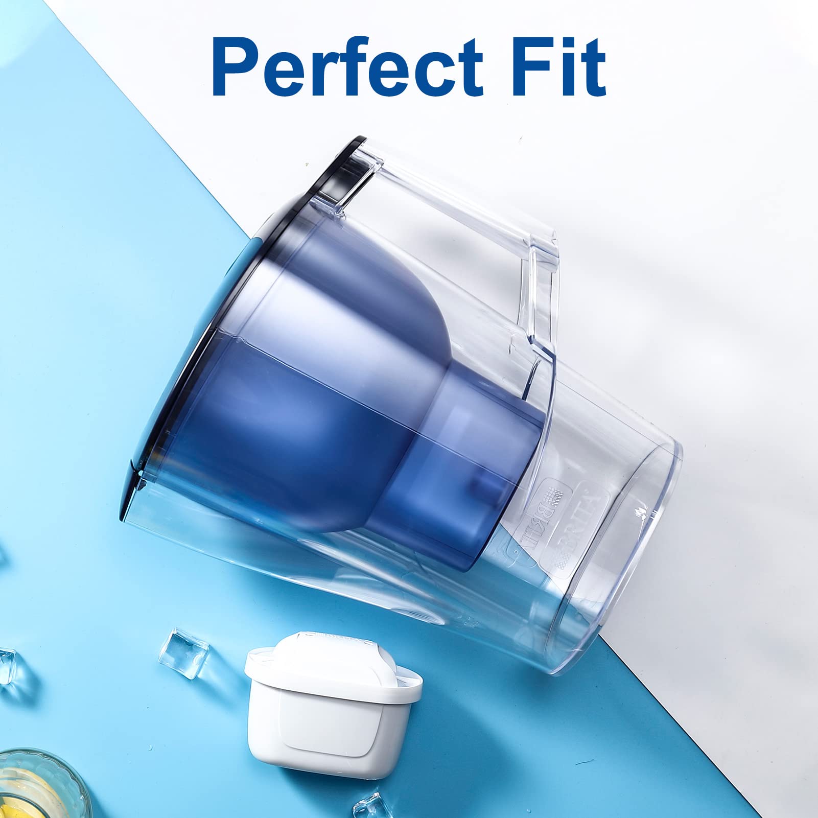 3-Pack Mavea Water Filter Replacement for MAVEA Pitcher 1001122, 1001495 LEVOIT Pitcher,Brita Mavea Maxtra, Maxtra+ and More Brand of Water Filter Pitcher