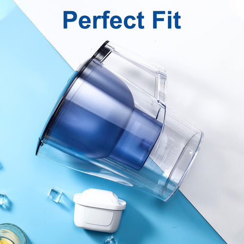 3-Pack Mavea Water Filter Replacement for MAVEA Pitcher 1001122, 1001495 LEVOIT Pitcher,Brita Mavea Maxtra, Maxtra+ and More Brand of Water Filter Pitcher
