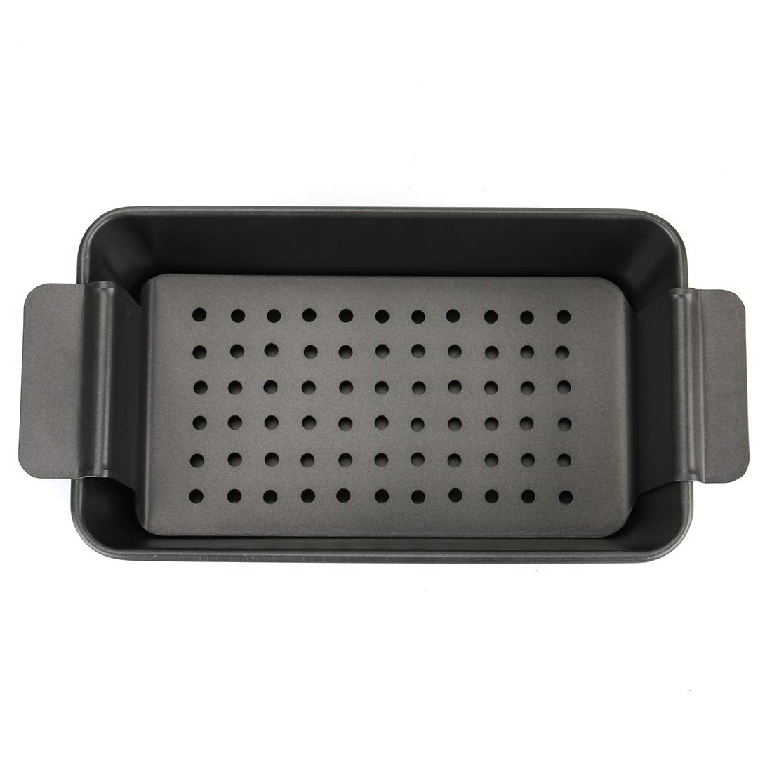 Tosnail 4-Piece Non-Stick Meatloaf Pan with Drain Bread Loaf Pan Set