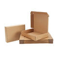Pemtow 11x8x2 Shipping Boxes Set of 20, Brown Corrugated Cardboard Literature Mailer Box for Packaging, Mailing, Business