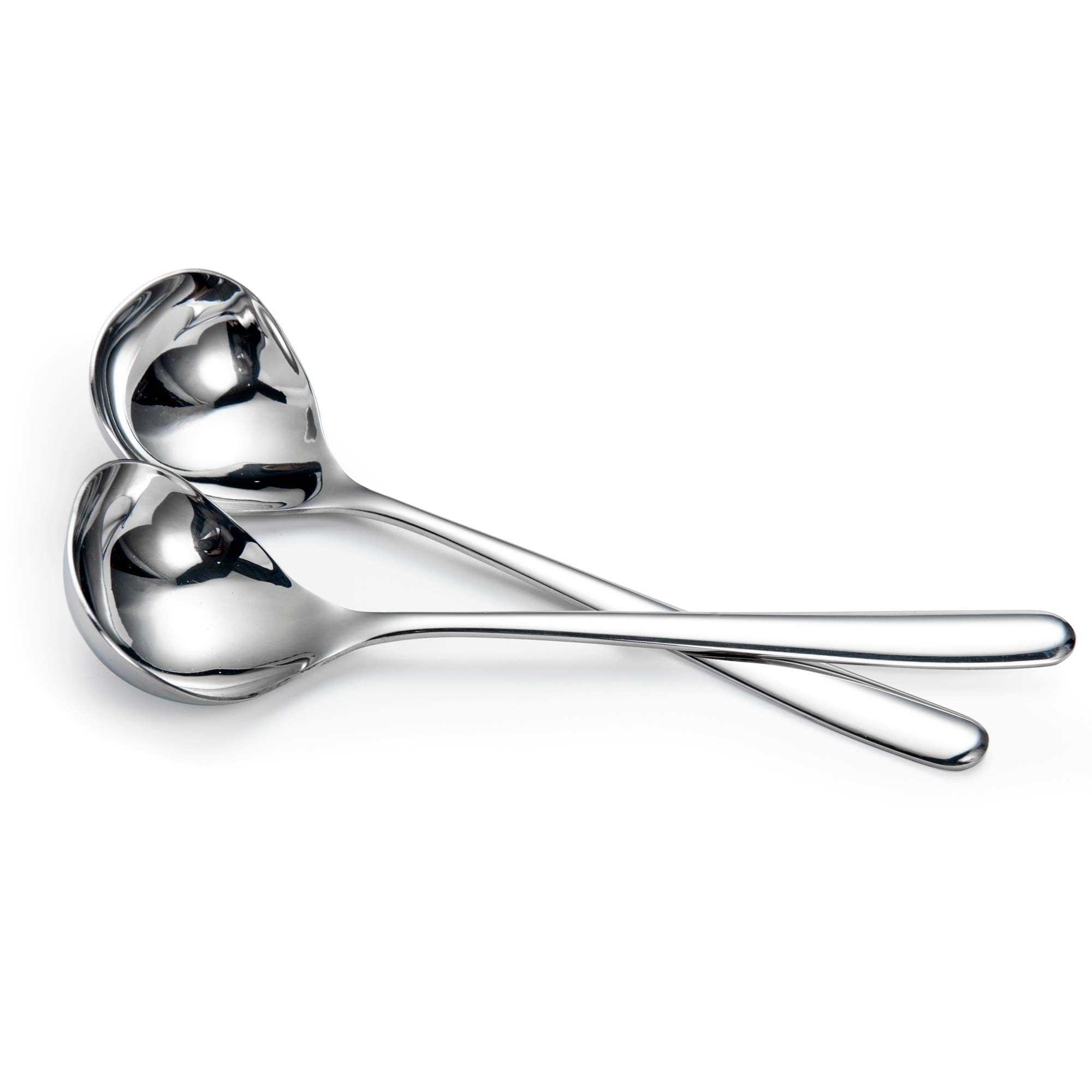 IMEEA Small Gravy Ladle SUS304 Stainless Steel Small Ladle for Sauce Serving Ladle, Set of 2