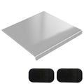 Stainless Steel Cutting Board with 2 Pack Non-Slip Mats, Yoposeo Heavy Duty Baking Cutting Chopping Boards for Kitchen, Meat, Fruits, Vegetables, Bread and Baking (11.8" X 11.8"/ 30 X 30cm)