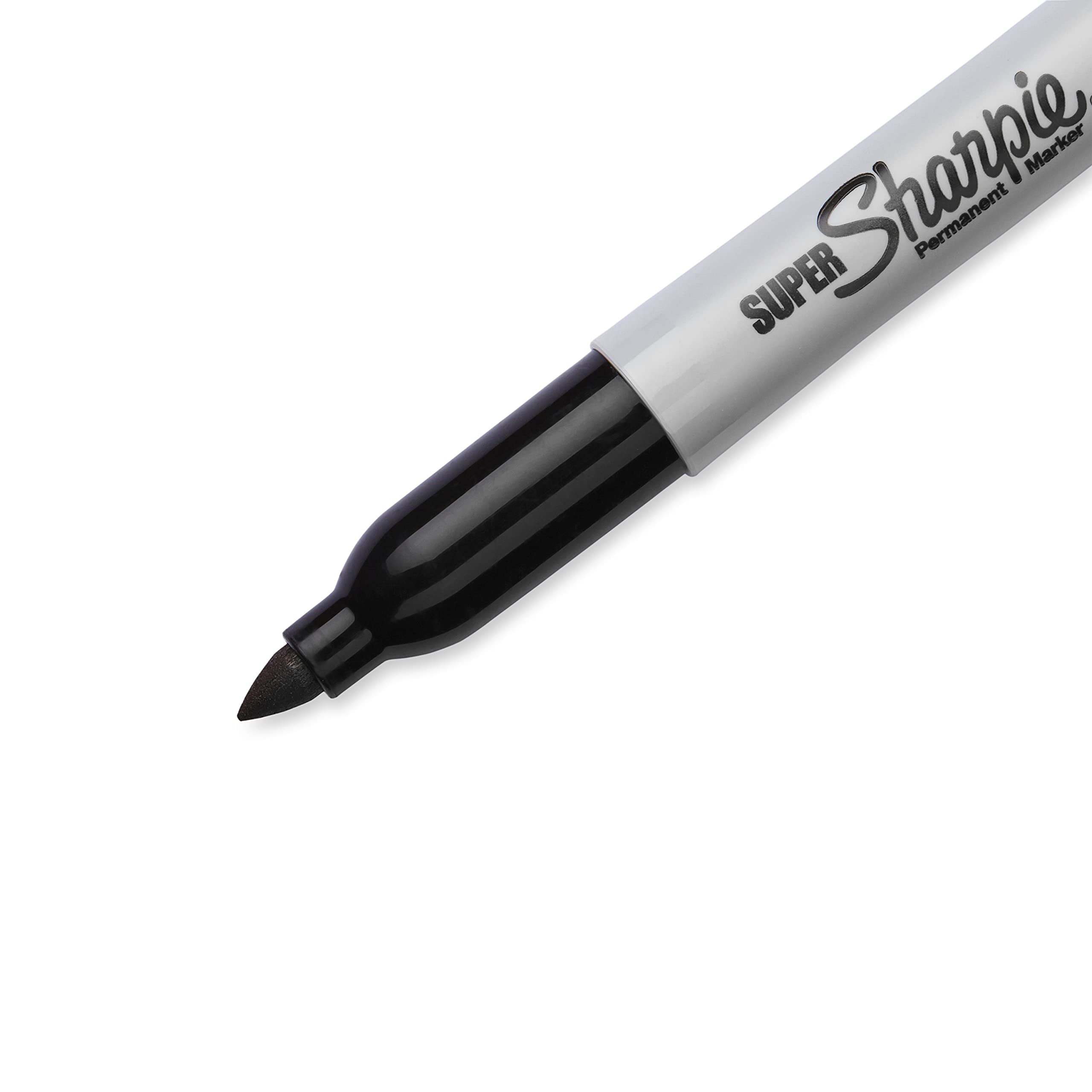 Sharpie Super Permanent Markers, Fine Point, Black, 12 Count
