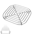 Crisper Rack for Ninja Crispi Air Fryer, 304 Stainless Steel Replacement Parts & Accessories Dishwasher Safe Air Fryer Rack for Ninja FN101/FN100/FN090/FN091/FN103 (Silver)