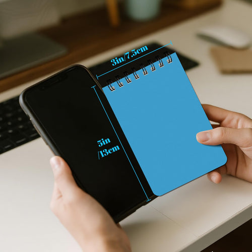 24 Packs Spiral Pocket Notebooks Bulk 3 x 5 Inch, Mini Top Bound Spiral Notepad, Small Note Pads 6 Colored 60Sheets/120Pages (80GSM), Memo Pads for Home, School, College, Office, Work, Travel